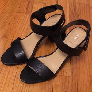 Black Aldo high heels sandals